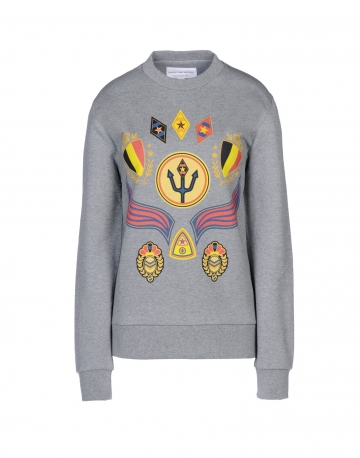 DRIES VAN NOTEN EXCLUSIVELY for YOOX Damen Sweatshirt Farbe Grau Größe 4