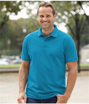 Kurzärmeliges Poloshirt Atlasmen BLAU - Größe M - Atlas For Men