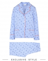 MARGHERITA EXCLUSIVELY for YOOX Damen Pyjama Farbe Himmelblau Größe 4