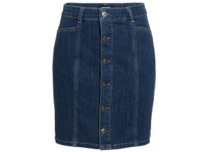 MORE&MORE Jeansrock, blau