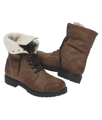 Stiefel mit Teddyfuttermen BRAUN - Größe 39 - Atlas For Men