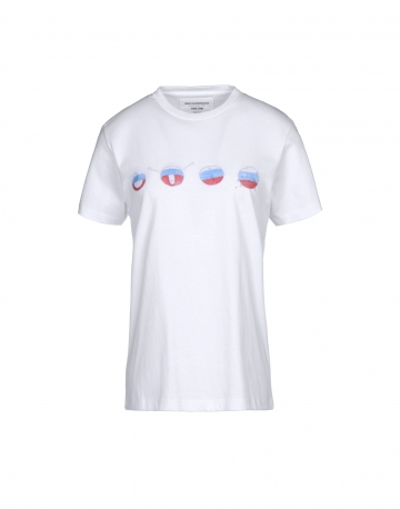 VIKA GAZINSKAYA EXCLUSIVELY for YOOX Damen T-shirts Farbe Weiß Größe 4